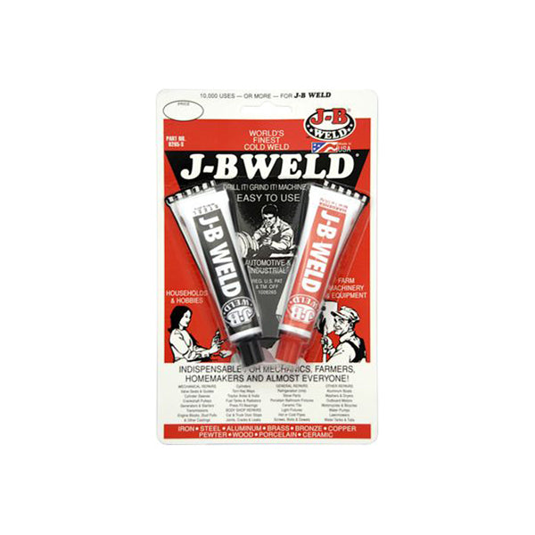 J-B Weld JB Weld Adhesive - 2 x 28g Tubes, Alternative to Welding, 3960 PSI Strength, 315°C Max Temp Qty 1