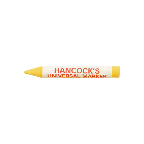 Universal Yellow Marker Pencils for Metal, Glass, Rubber - Works on Wet Surfaces Pack of 12