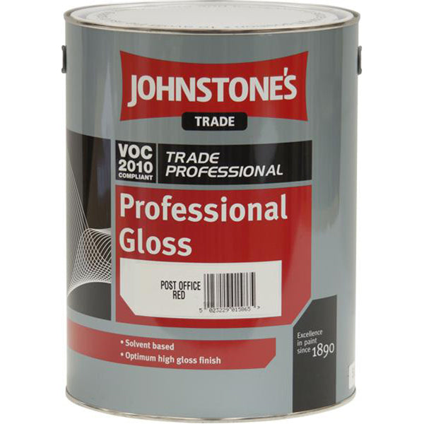 Black Gloss Paint - 5L, Solvent Based, VOC 2010 Compliant, For Steel & Metal, High Gloss Finish Qty 1