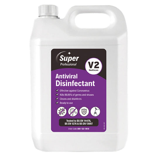 Antiviral Disinfectant - 5L Container, Kills 99.99% Germs & Viruses, Effective Against Coronavirus Qty 1