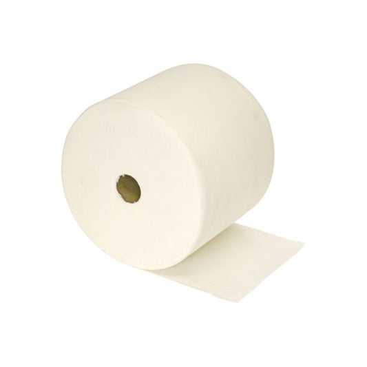 Paper Wipes Roll - White Airlaid, 240mm x 130m Qty 2 Rolls
