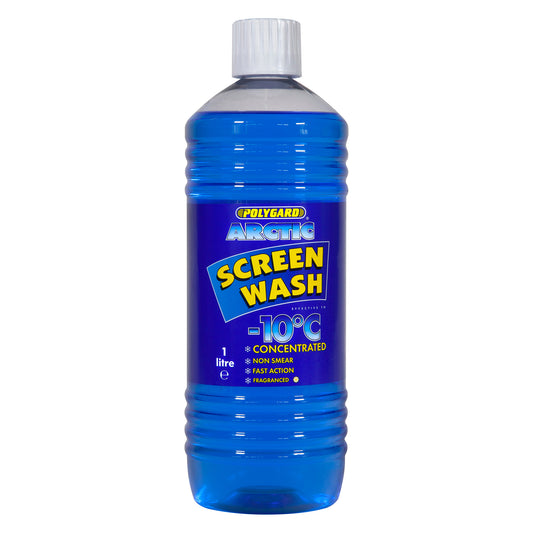 Polyguard Screenwash 1L Bottle Works to -10°C Fast Acting Non?Smear Fragranced Pack of 12