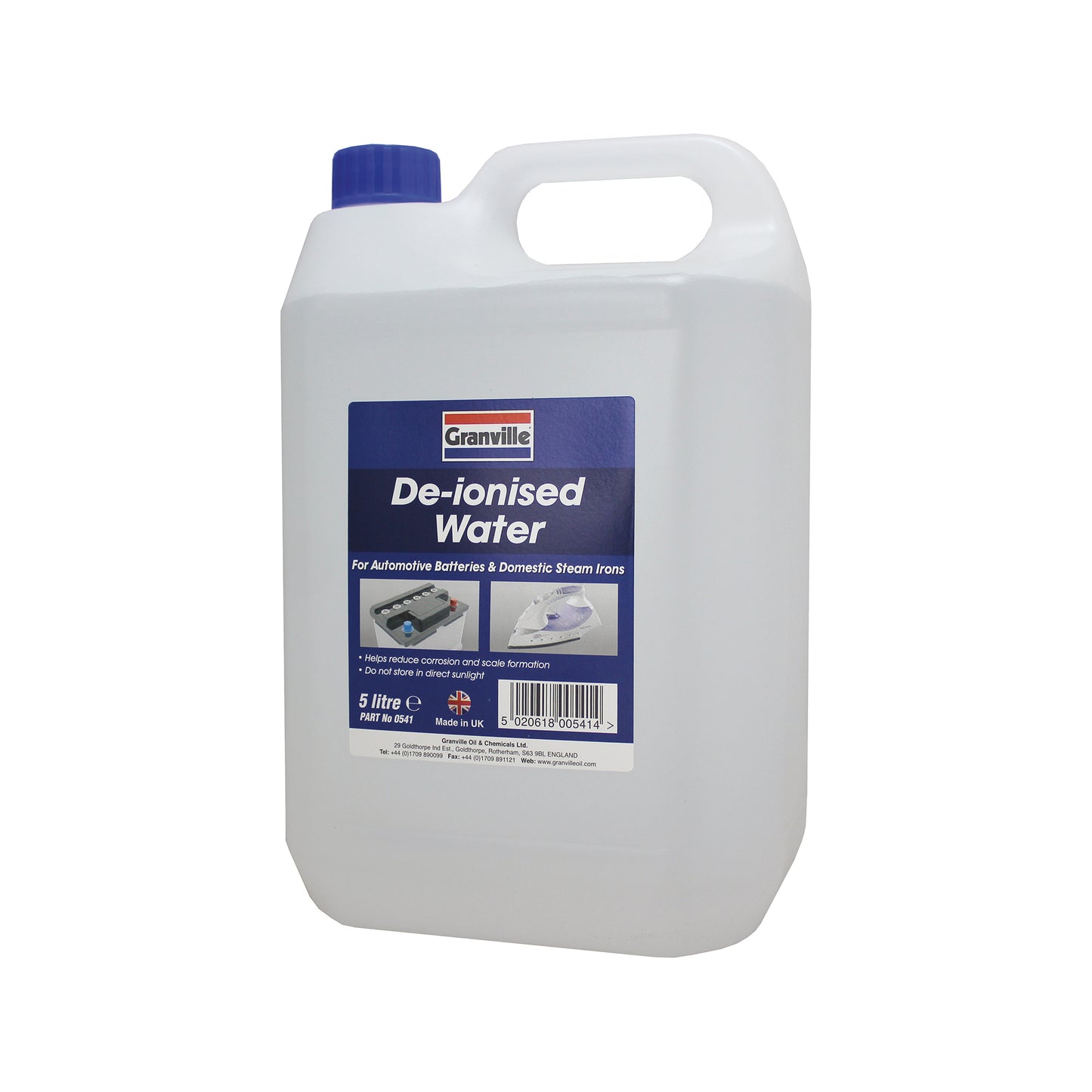 De?Ionised Water - 25L Container, BS4974 Standard, Ideal for Lead Acid Batteries Qty 1