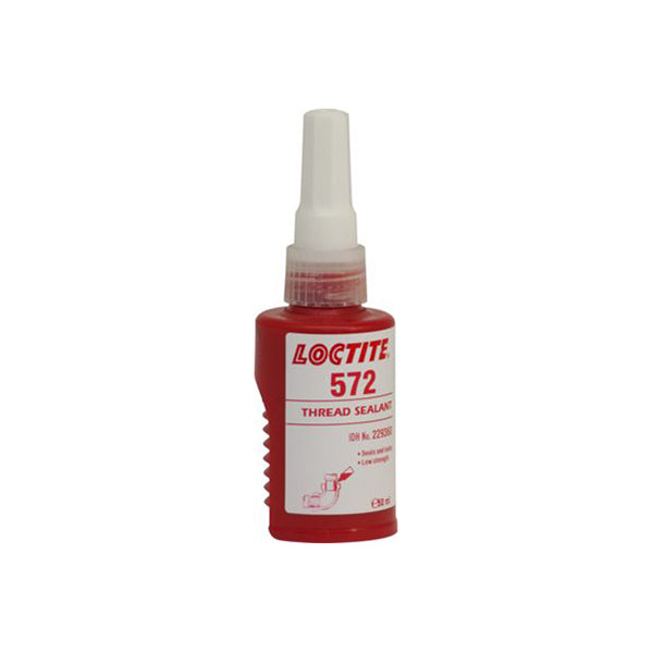 LOCTITE LOCTITE 572 Thread Sealant - 50ml Bottle, Seals & Locks, Low Strength Qty 1