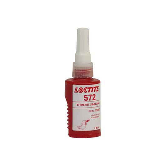 LOCTITE LOCTITE 572 Thread Sealant - 50ml Bottle, Seals & Locks, Low Strength Qty 1