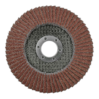 Abracs Flap Disc Aluminium Oxide 115x22mm P80 Stock Removal Max RPM Pack of 10