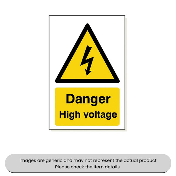 Danger High Voltage Foamex 240X360MM Pack Qty 1