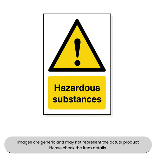 Hazardous Substances Foamex 240X360MM Pack Qty 1