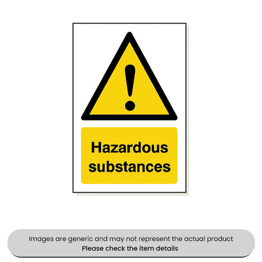 Hazardous Substances Foamex 240X360MM Pack Qty 1