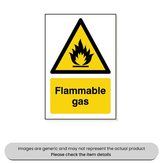 Flammable Gas Foamex 240X360MM Pack Qty 1