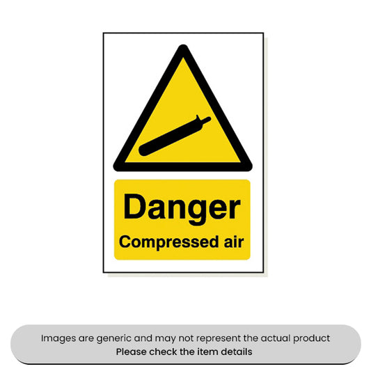 Danger Compressed Air Foamex 240X360MM Pack Qty 1