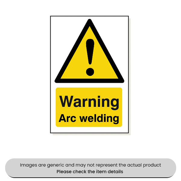 Warning Arc Welding Adhesive 240X360MM Pack Qty 1