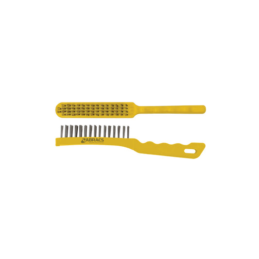 ABRACS Wire Brush - Plastic Handle, 4?Row Pack of 6