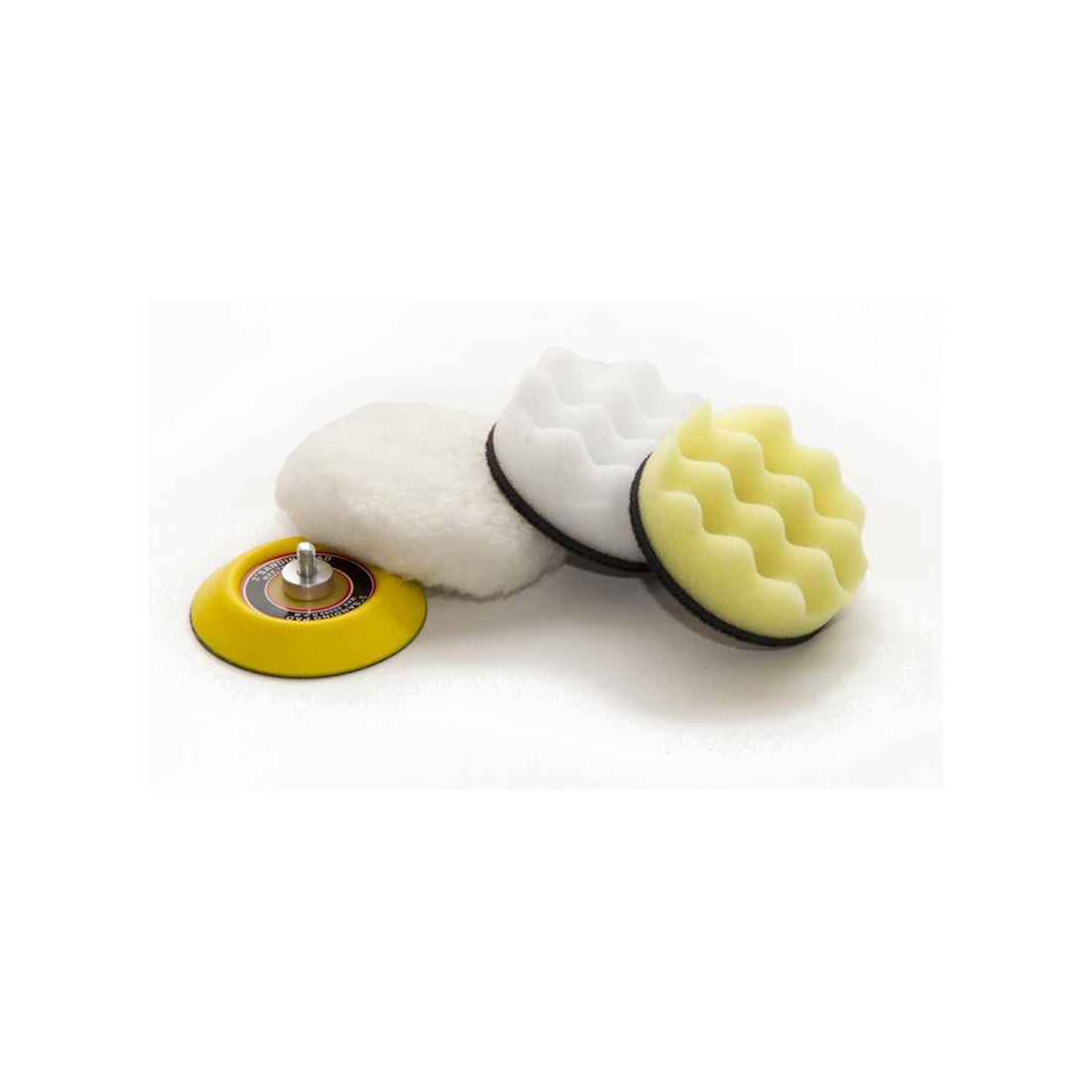 PCL Mini Air Buffing Kit - 4 Piece Set with Pads & Backing Pad Qty 1 Set