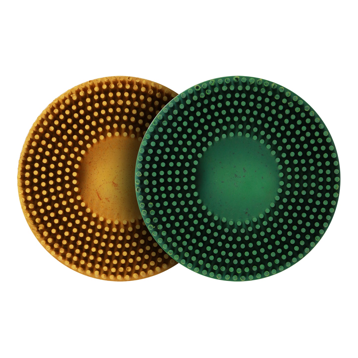 ABRACS Quick?Lock Bristle Brush - 50mm, Yellow, P80 Grit, Max RPM 25,000, For Metal Surface Cleaning Pack of 5