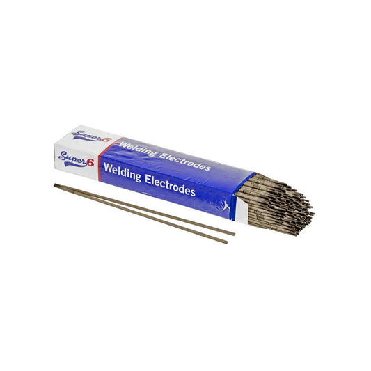 SUPER 6 Welding Electrodes - 2.0mm x 400mm, E6013, Universal All?Position, General Fabrication & Repair Size 2.0 x 400 mm