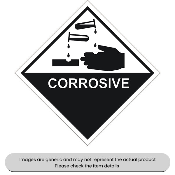Corrosive Sticker Self-Adhesive 100X100mm Pack Qty 1