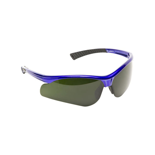 Wraparound Safety Glasses - Shade 5 Lens, CE Marked, EN166/EN170/EN172/EN171, Lightweight, Rubber Nose Pads Qty 1