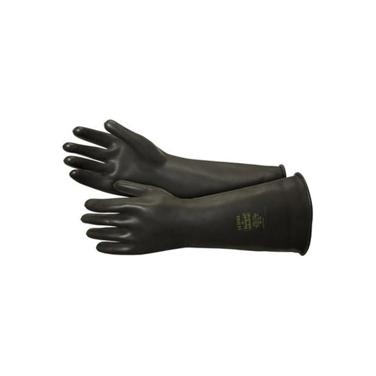 Heavy Duty Rubber Gloves - Black, EN388 3121, Acid Resistant, For Plating & Industrial Use Qty 1 Pair