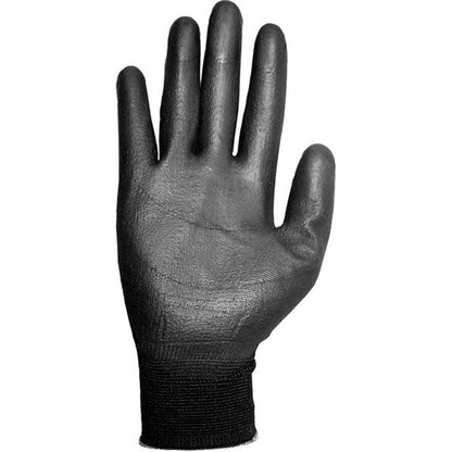 Electron Gloves - Size M, EN388 3121, PU Palm Coated Nylon, Anti-Static (EN1149), Precision Assembly Use Qty 12 Pairs