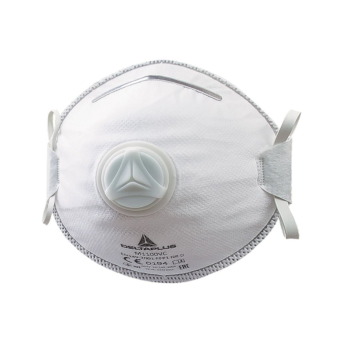 DELTAPLUS Disposable Mask - FFP1 + Valve, EN149:2001/A1:2009 Approved, Nose Clip & Foam Edge Box of 10