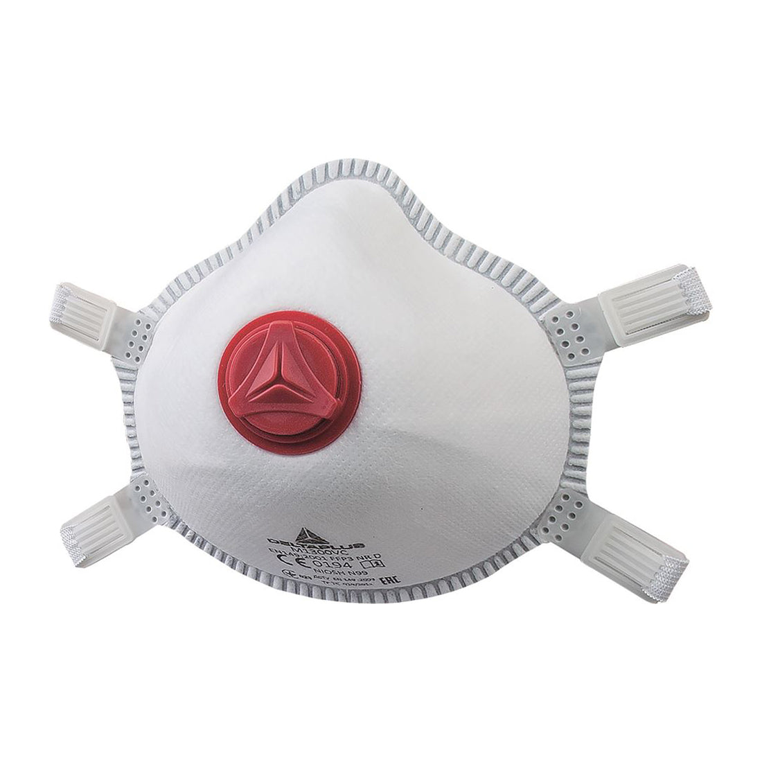 DELTAPLUS Disposable Mask - FFP3 + Valve, EN149:2001/A1:2009 Approved, Non?Woven Fibre, Adjustable Strap Box of 5