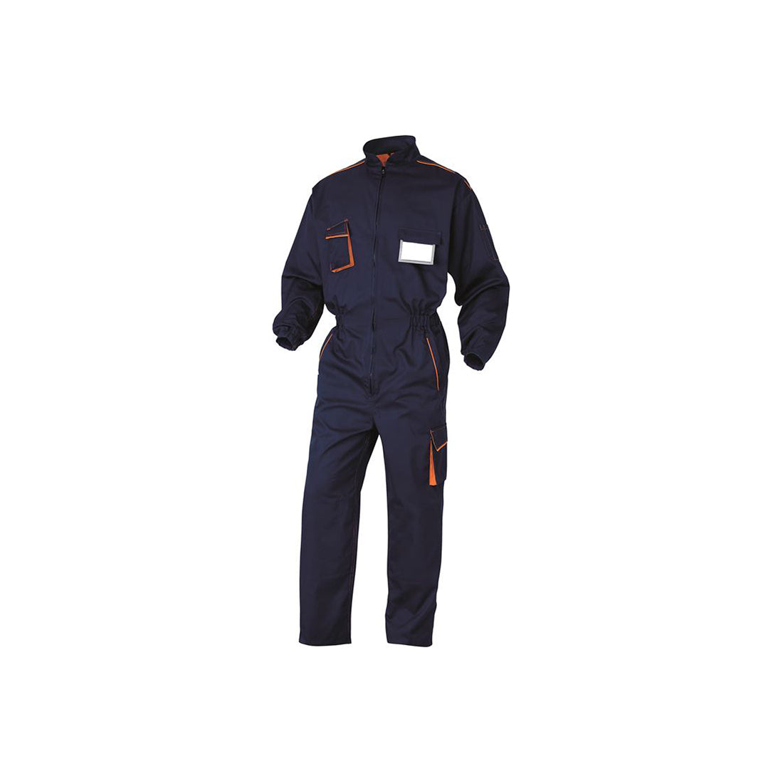 DELTAPLUS Work Overalls - Medium, Navy/Orange, Chest 48/50, 7 Pockets, EN ISO 13688 Qty 1