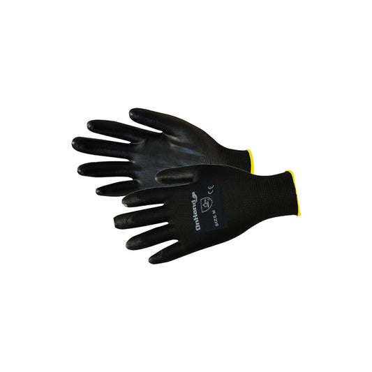 Nitrile Coated Gloves - Size M, EN388 4121, Seamless Knit Shell, Breathable Open Back, Tight Fit Pack Qty 10 Pairs