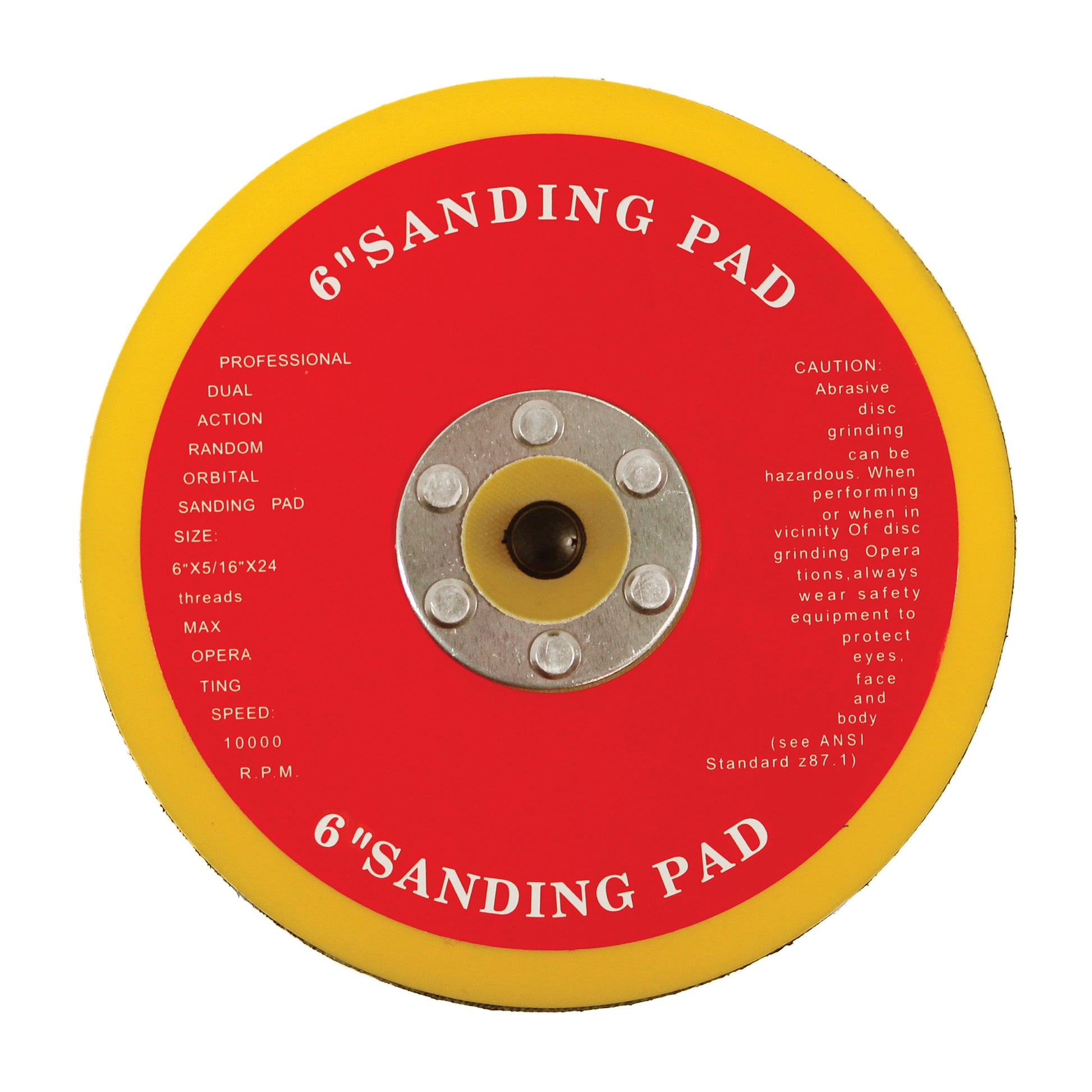 Abracs PSA Backing Pad 150mm For Pressure Sensitive Adhesive Sanding Discs Qty 1