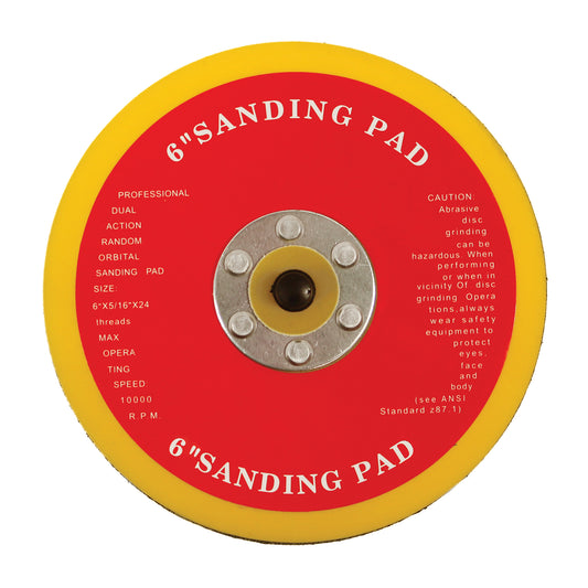 Abracs PSA Backing Pad 150mm For Pressure Sensitive Adhesive Sanding Discs Qty 1