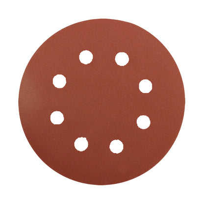 Abracs Hook & Loop Sanding Disc 125mm P180 8-Hole Multi-Material Use Pack of 25