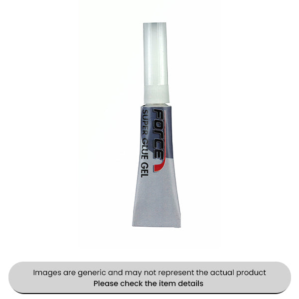 Force Instant Super Adhesive Gel 20G Tubes Pack Qty 3