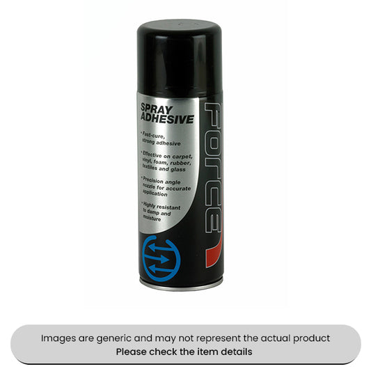 Force Fast-cure, Strong Spray Adhesive 400ML Aerosols Pack Qty 6