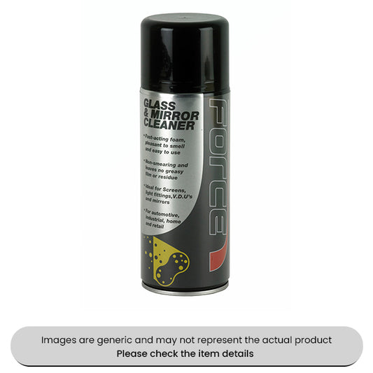 Force Glass Cleaner 400ML Aerosols Pack Qty 6