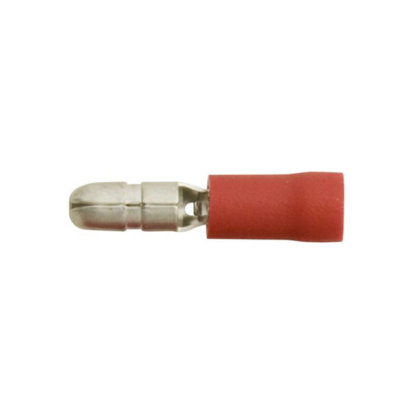 Essentials Red Bullet Electrical Connectors 4.0mm Diameter Qty 125
