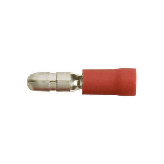 Essentials Red Bullet Electrical Connectors 4.0mm Diameter Qty 125