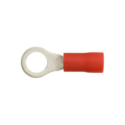 Essentials Red Ring Electrical Connectors 5.3mm (2BA) Standard Length Qty 50