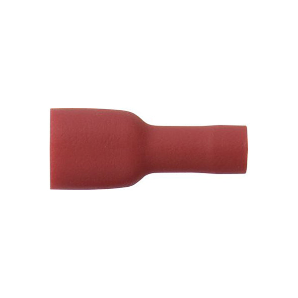 Essentials Red Insulated Push-On Female Connectors 6.3mm Width Qty 125