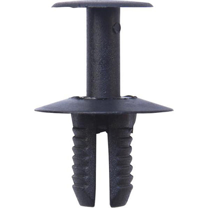 Push Rivet - For BMW/Mercedes, Black, Head Ø10 x H16mm, Fits Hole Ø8mm Qty 5 x 8